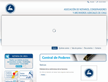 Tablet Screenshot of notariosyconservadores.cl